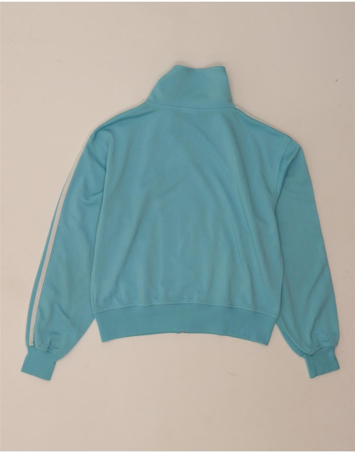 Adidas Veste de survêtement courte pour femme UK 14 Bleu moyen Polyester