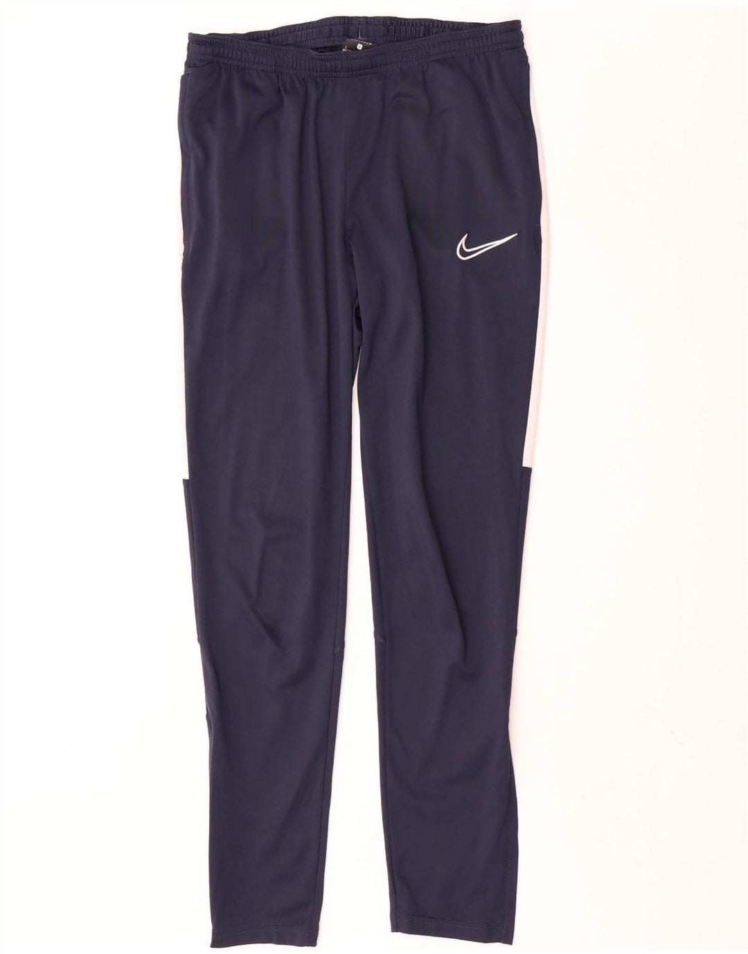 Nike Pantalon de survêtement Dri Fit pour homme Taille S Bleu marine Colorblock Polyester