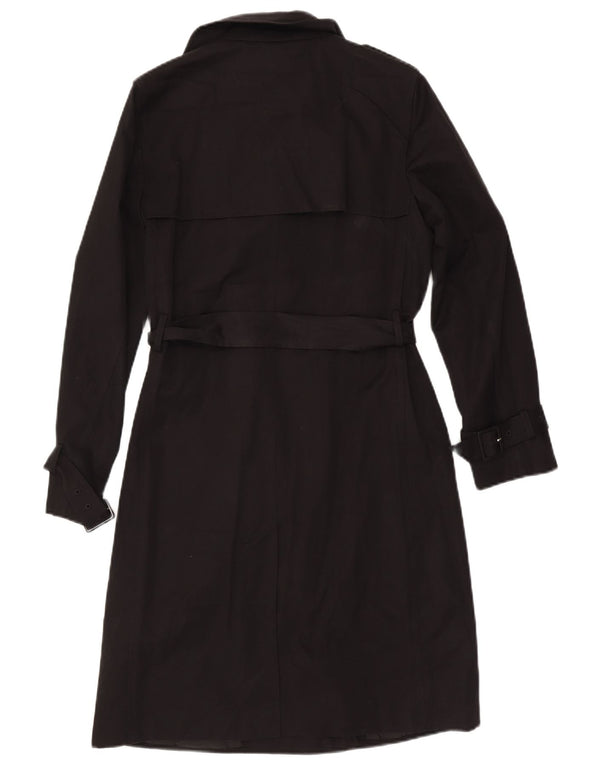 Marks & Spencer Trench-coat double boutonnage pour femme UK 10 Small Noir