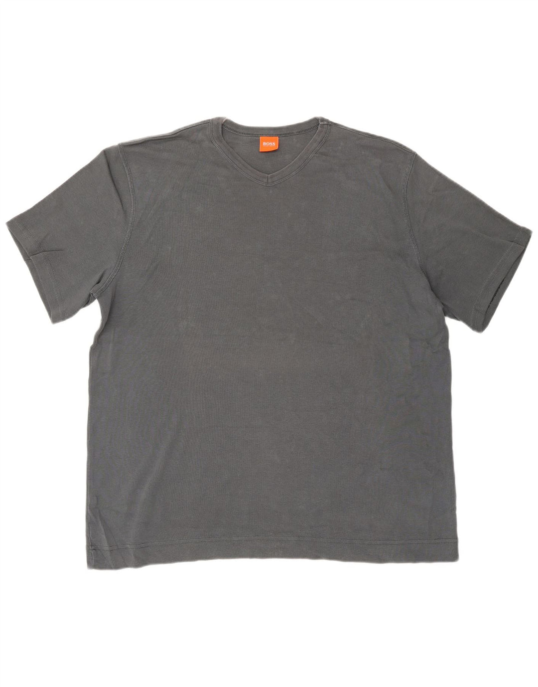 HUGO BOSS T-Shirt Homme Top XL Gris Coton