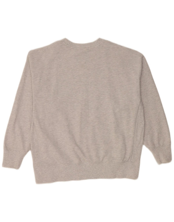Superdry Sweat-Shirt Coupe Ample en Coton Chiné Gris Moyen Homme