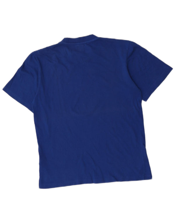 Adidas T-shirt graphique pour homme en coton bleu petit