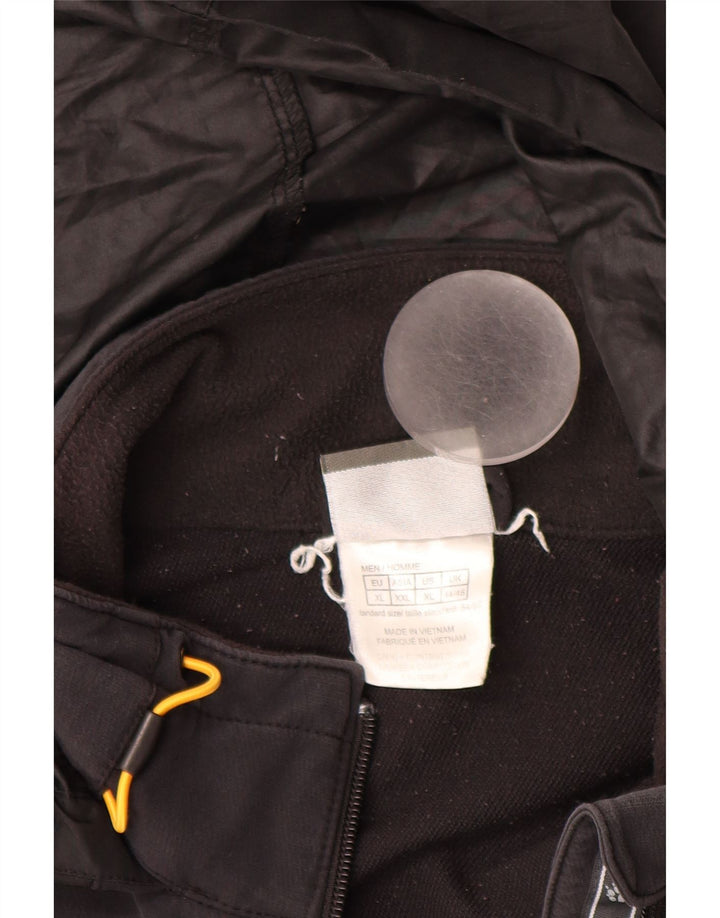 JACK WOLFSKIN Veste coupe-vent à capuche pour homme UK 44/46 XL Noir Polyamide