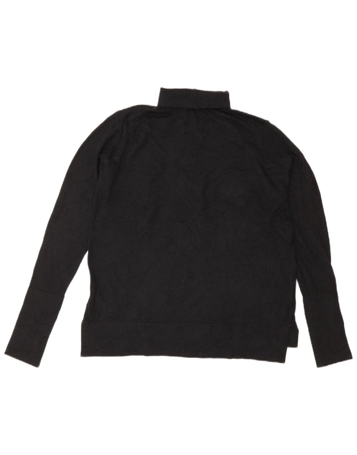 Zara Pull col roulé pour femme UK 14 Medium Noir Modal