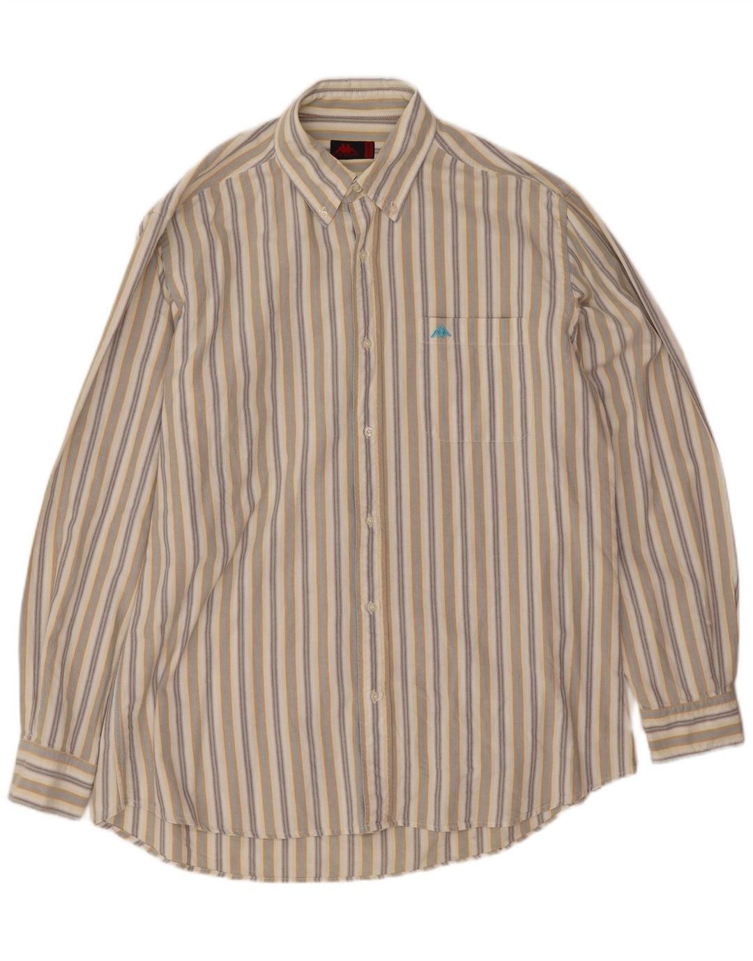 Kappa Chemise Homme 2XL Beige Rayé