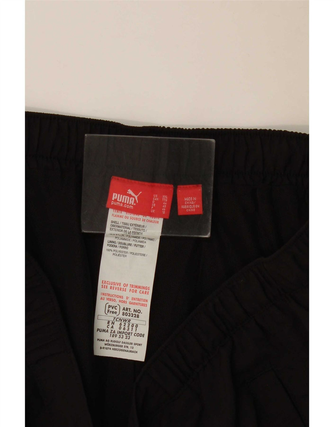 Puma Pantalon de survêtement cargo pour femme UK 18 XL Noir Polyester