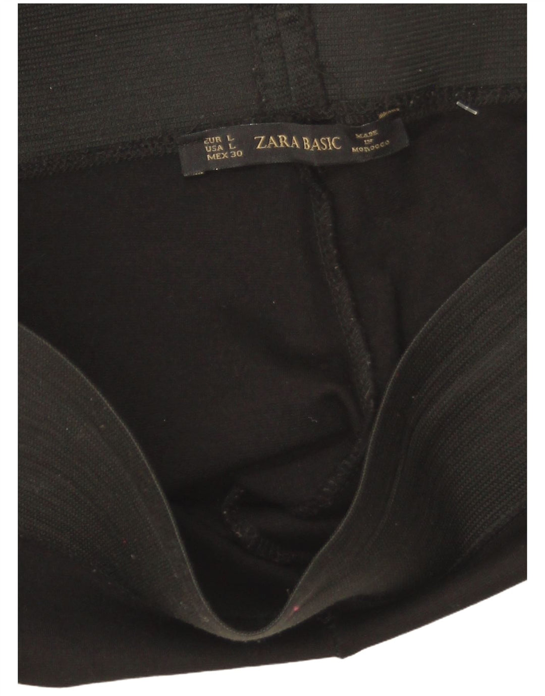 Zara Leggings Femme UK 16 Large Noir