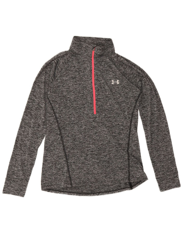 Under Armour Haut de survêtement Heat Gear pour femme UK 12 Gris moyen