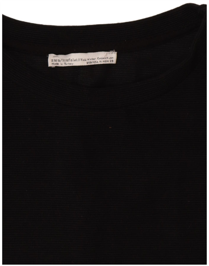 Zara Robe trapèze pour femme UK 44 Noir moyen