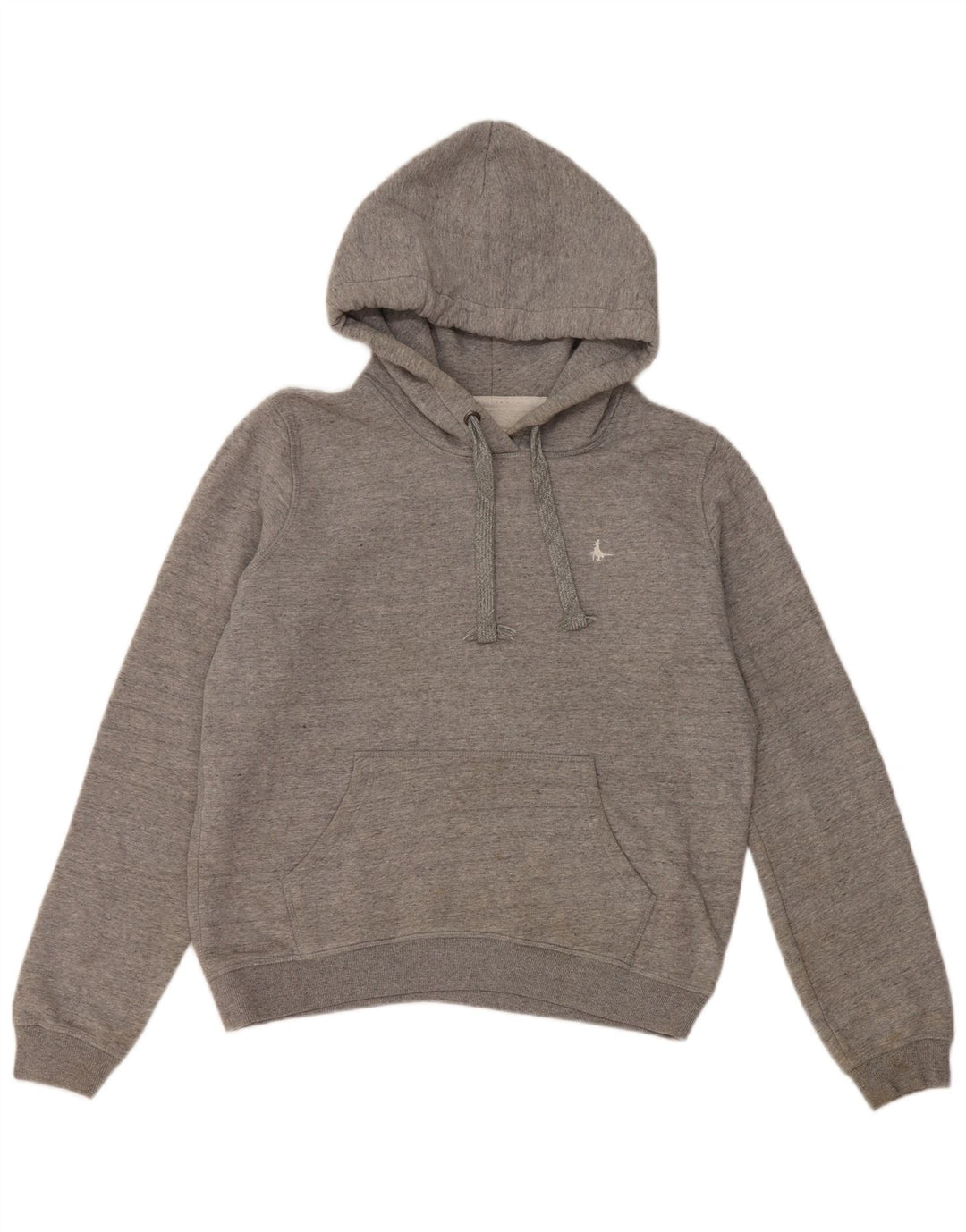 JACK WILLS Pull à capuche surdimensionné pour femme UK 10 Petit coton gris