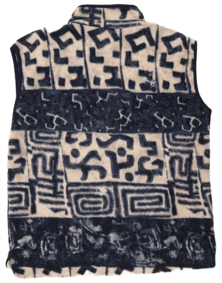 Invicta Gilet polaire pour homme UK 38 Medium Bleu marine géométrique Polyester