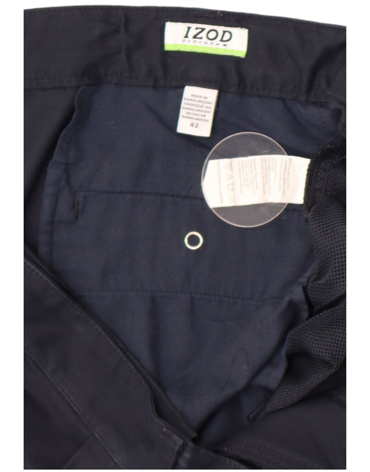 Izod Short Chino Homme W42 2XL Bleu Marine Polyester