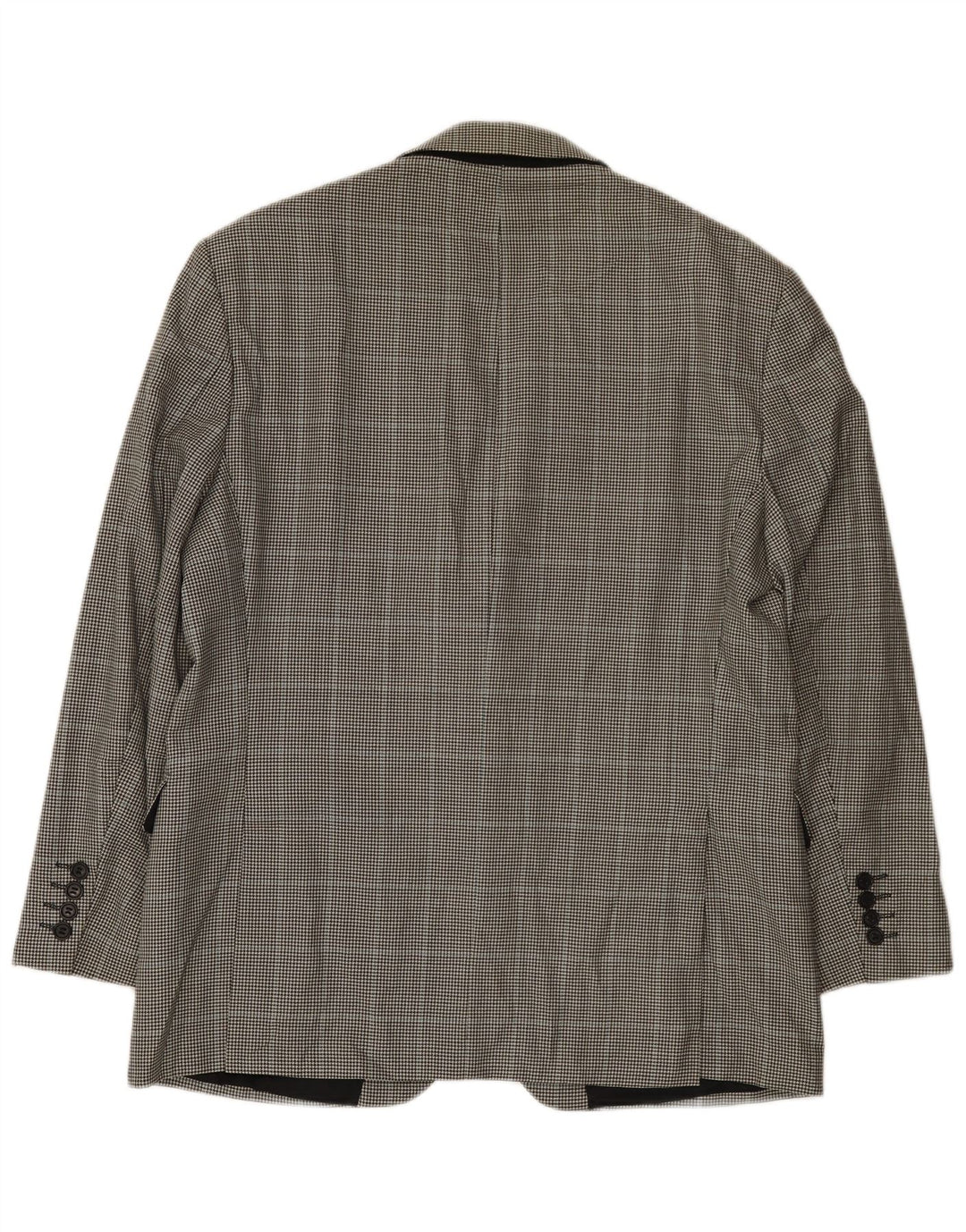 Marks & Spencer Veste blazer à 2 boutons pour homme UK 42 Large pied-de-poule noir