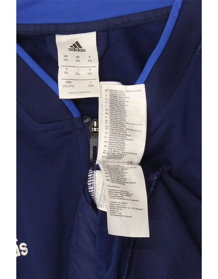Adidas Veste de survêtement pour homme 2XL Bleu marine Polyester