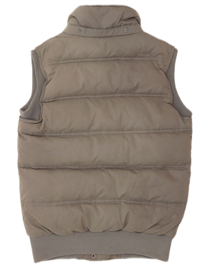 Fat Face Gilet rembourré pour femme UK 8 Small Gris Polyester