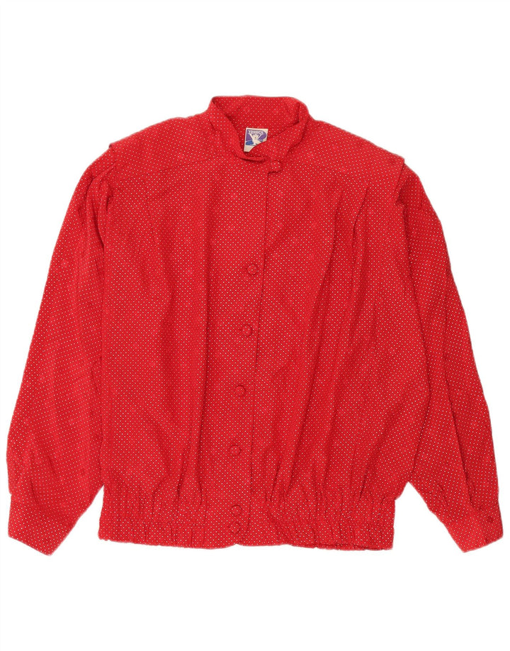 YESSICA Chemisier surdimensionné pour femme EU 40 Polyester à pois rouge moyen