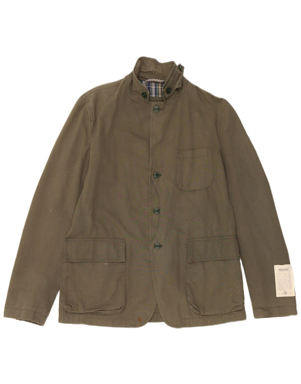 Woolrich Veste utilitaire pour homme UK 40 Large Vert Coton