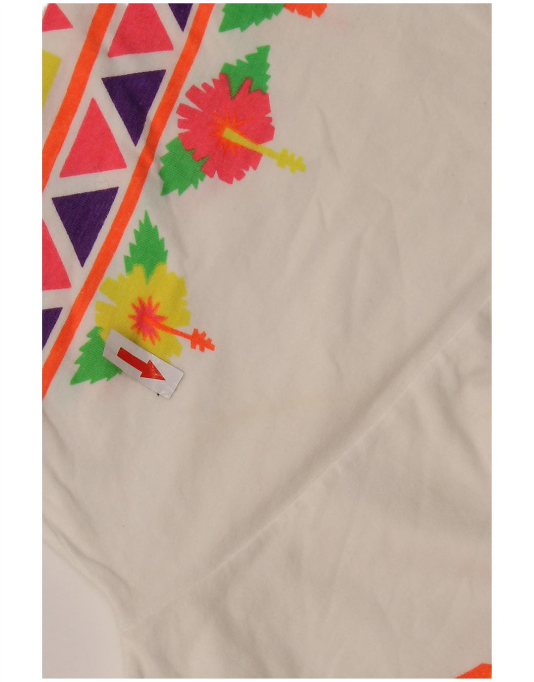 T-shirt graphique vintage pour hommes, haut floral blanc moyen