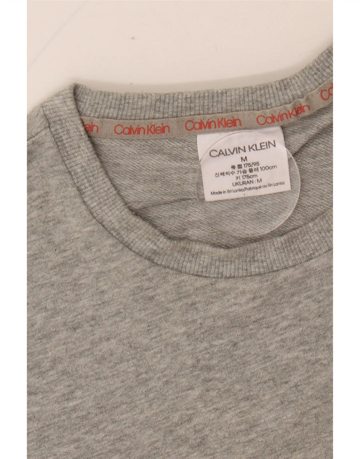 CALVIN KLEIN Sweat-Shirt Graphique Homme Gris Moyen