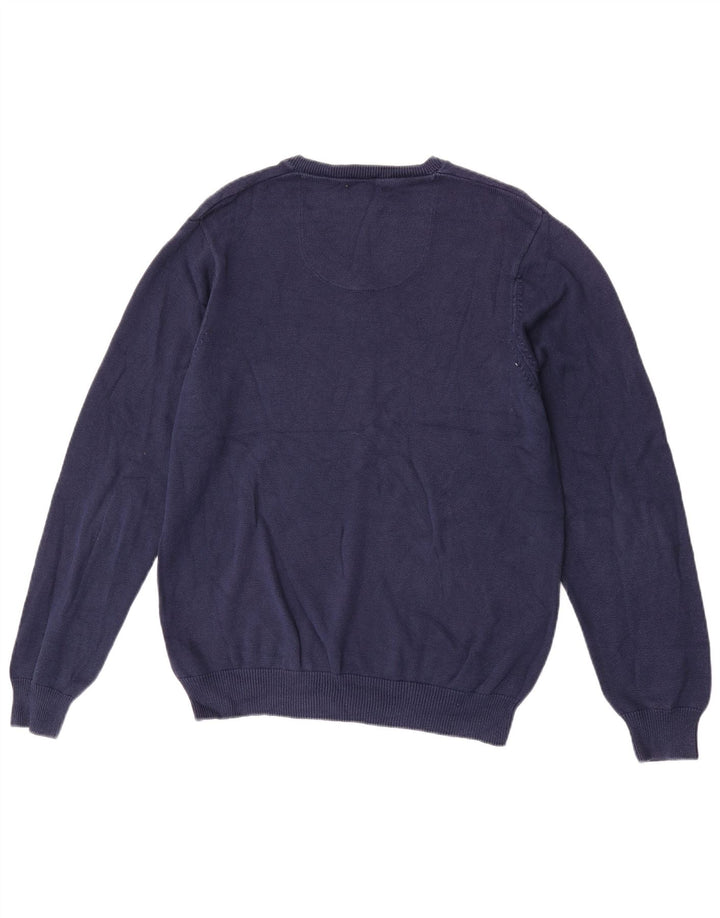 Marks & Spencer Pull Regular Fit Col V Homme Bleu Marine Moyen