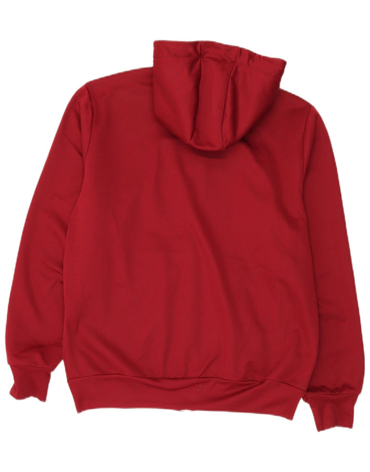 ERREA Pull à capuche zippé pour homme Large Rouge Polyester