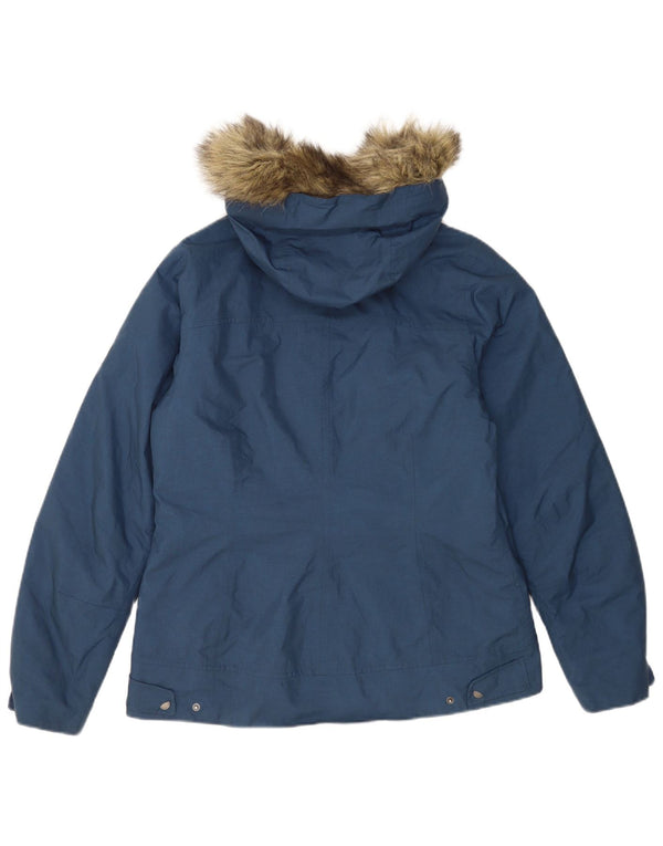 Jack Wills Veste coupe-vent à capuche pour femme UK 12/14 Bleu marine moyen