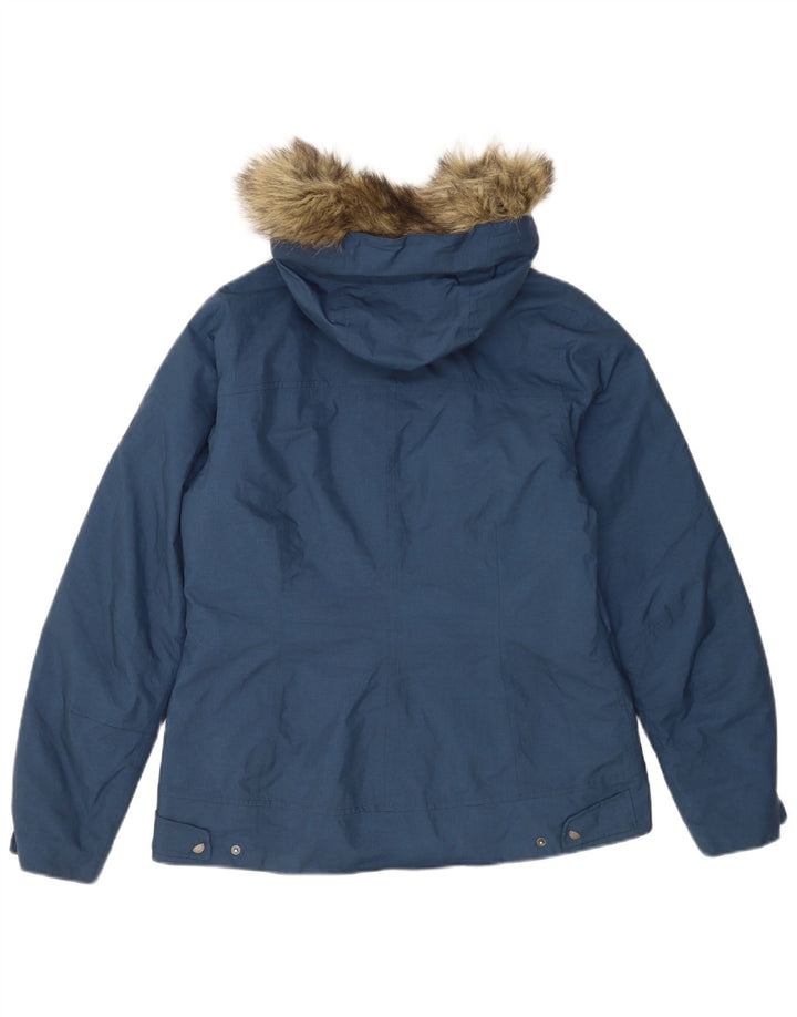 Jack Wills Veste coupe-vent à capuche pour femme UK 12/14 Bleu marine moyen