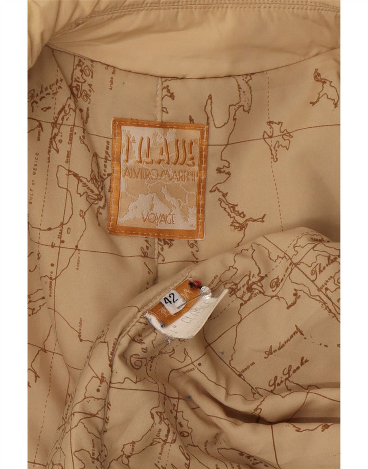 ALVIERO MARTINI Manteau Coupe-Vent Femme IT 42 Beige Moyen Polyester