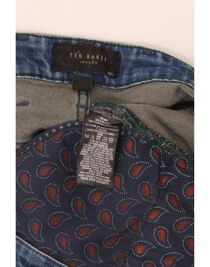 Ted Baker Jean Droit Homme W36 L34 Bleu Coton