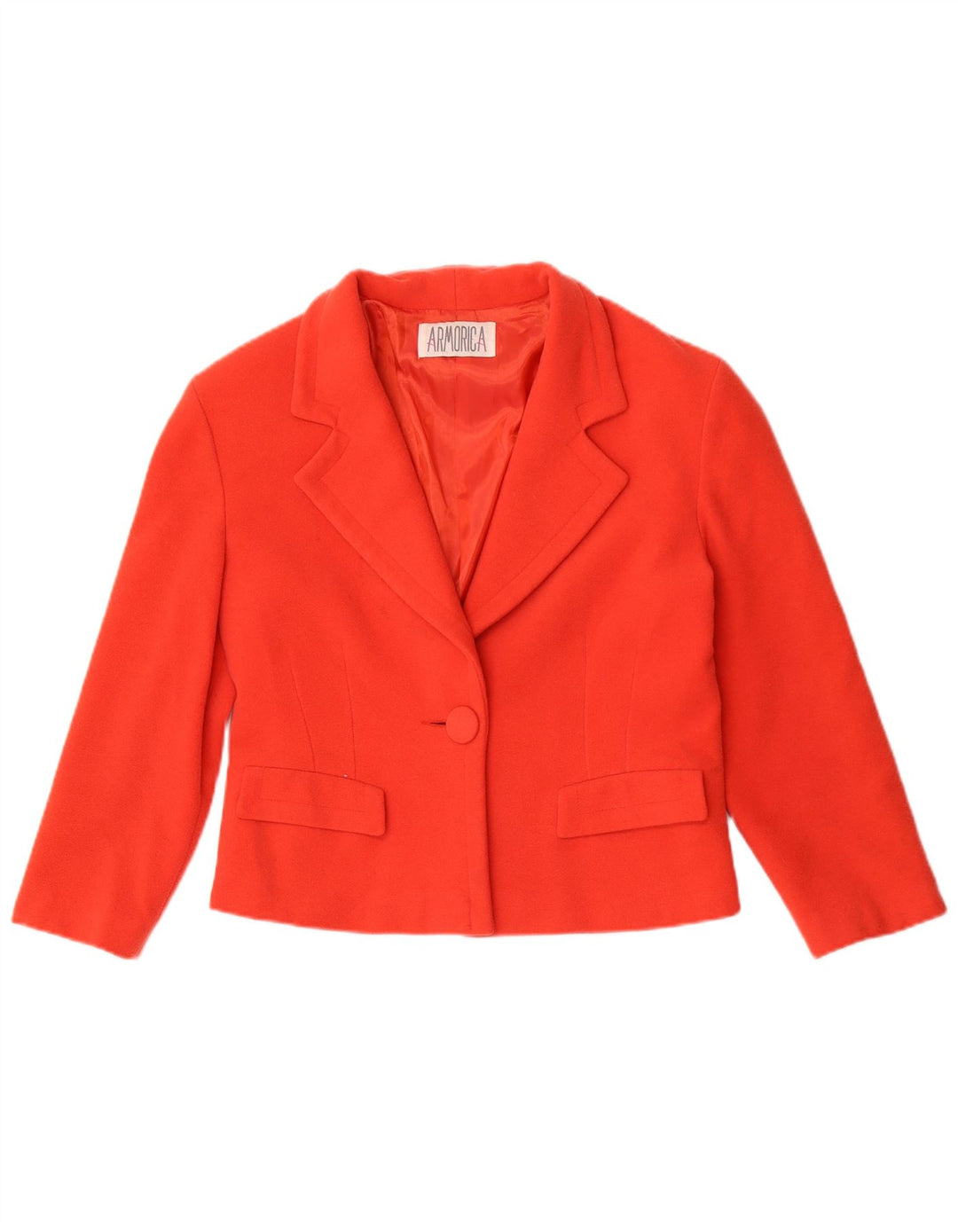 Armorica Veste Blazer 1 Bouton Femme IT 44 Laine Rouge Moyen