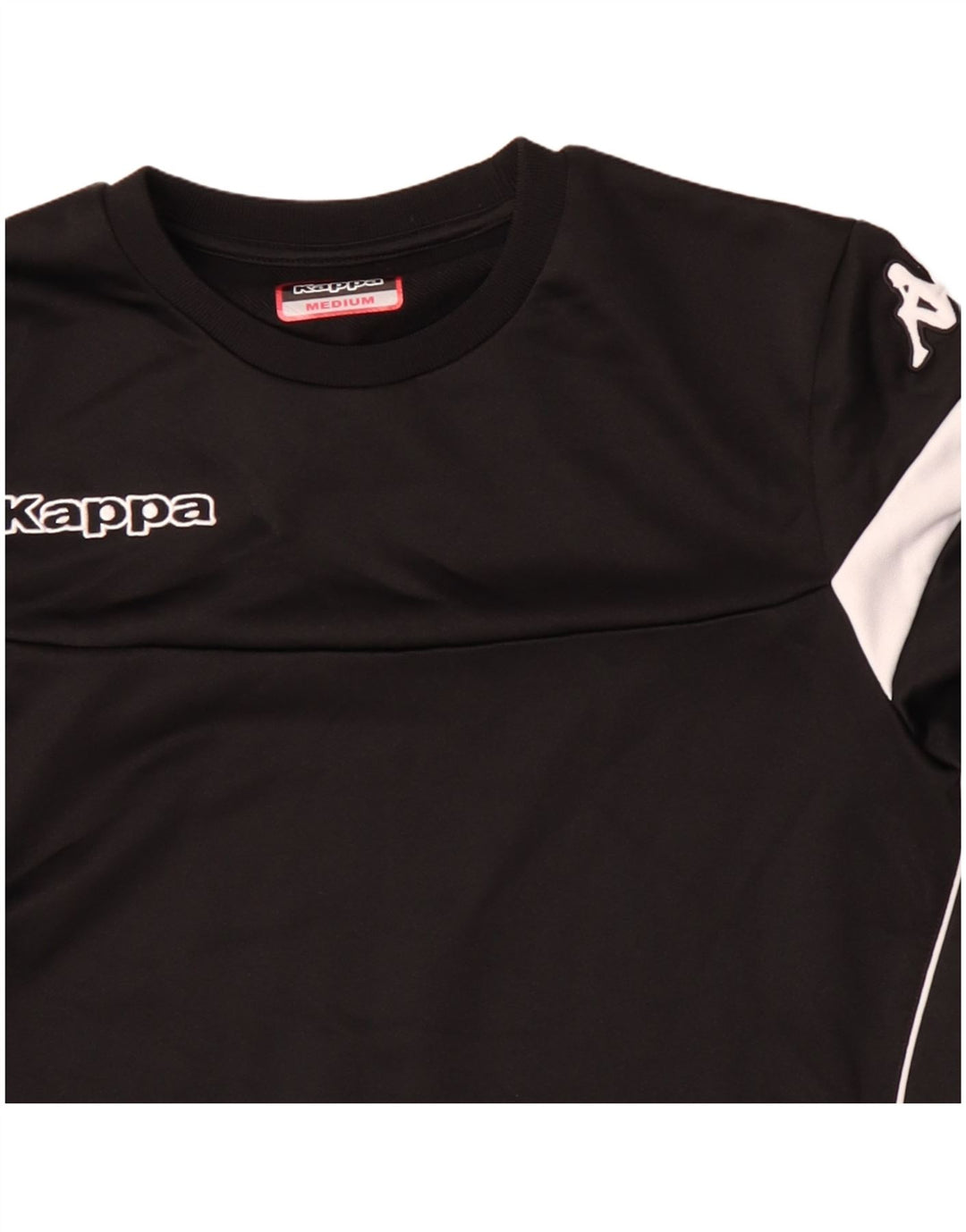Kappa Sweat-shirt graphique pour homme en polyester color block noir moyen