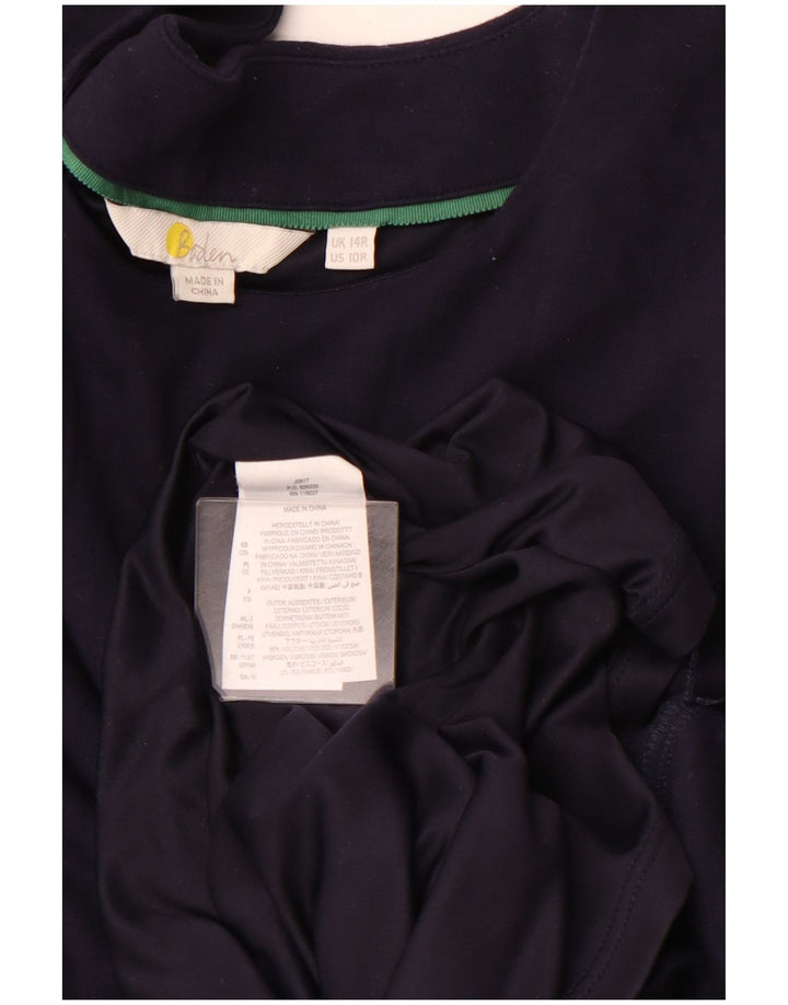 BODEN Robe trapèze à manches longues pour femme UK 44 Bleu marine moyen Viscose