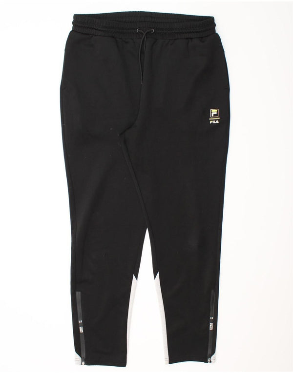 Fila Pantalon de survêtement pour homme XL Noir Colourblock Polyester