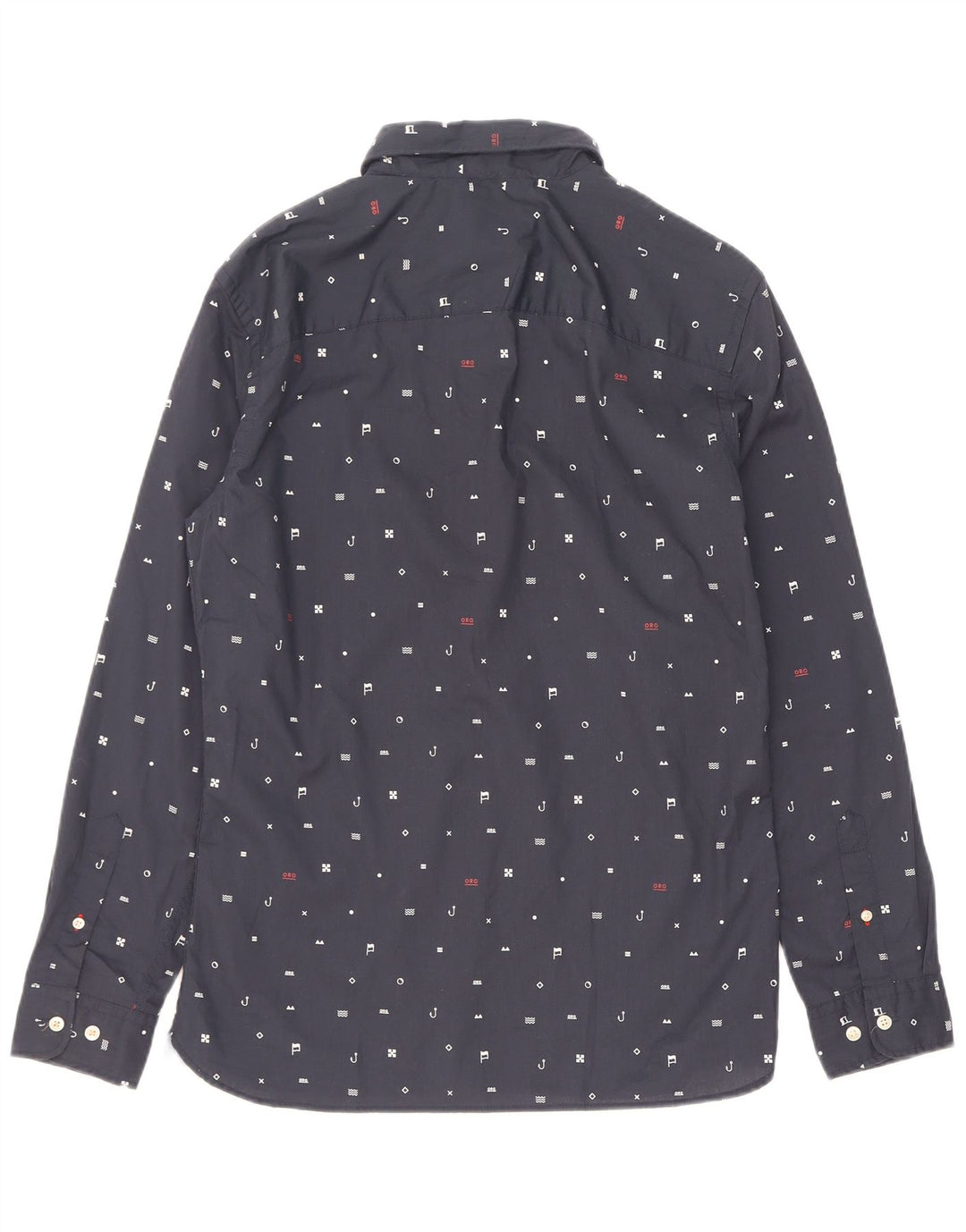 Jack & Jones Chemise à Motif Abstrait Homme Bleu Marine Moyen Polyester