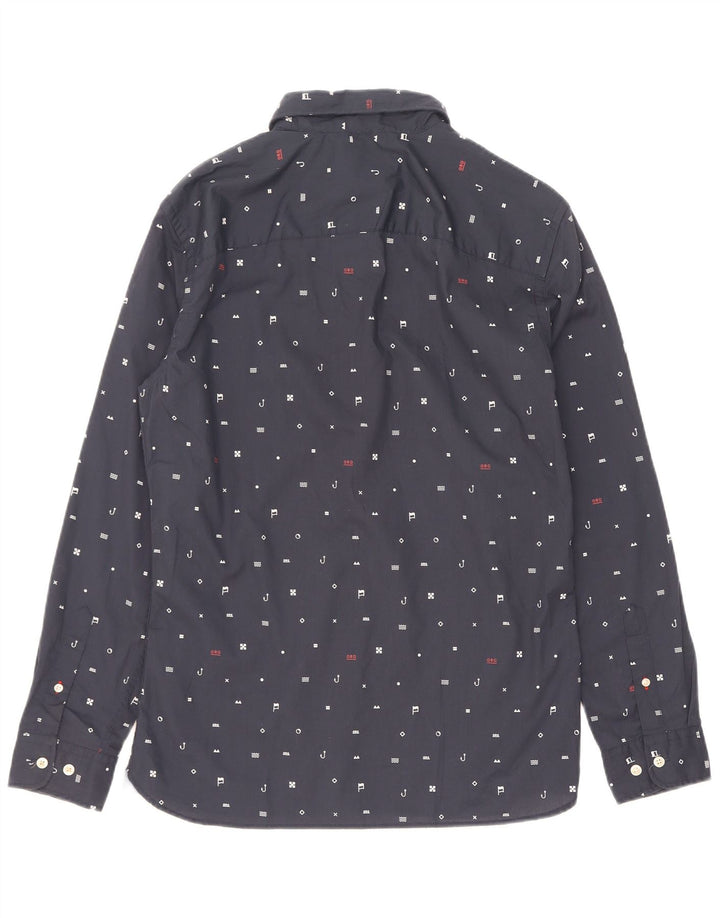 Jack & Jones Chemise à Motif Abstrait Homme Bleu Marine Moyen Polyester