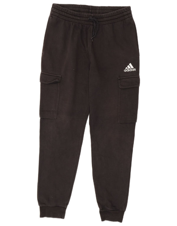 Adidas Pantalon de survêtement cargo pour homme en coton noir moyen
