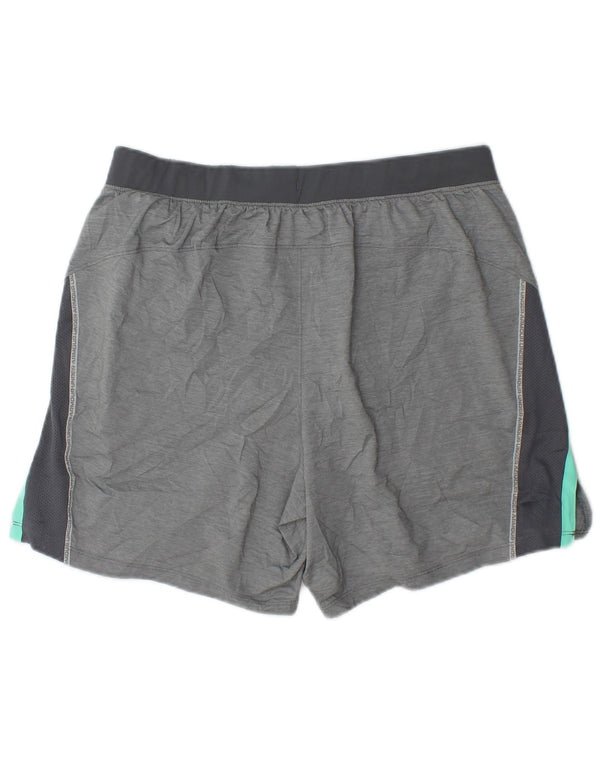 Under Armour Short de sport pour femme UK 16 Large Gris Colorblock