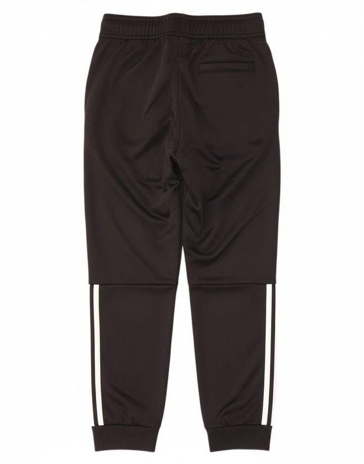 ADIDAS Boys Tracksuit Trousers Joggers 11-12 Years  Black Polyester