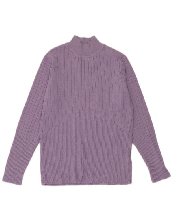 Marks & Spencer Pull col roulé pour femme UK 12 Violet moyen