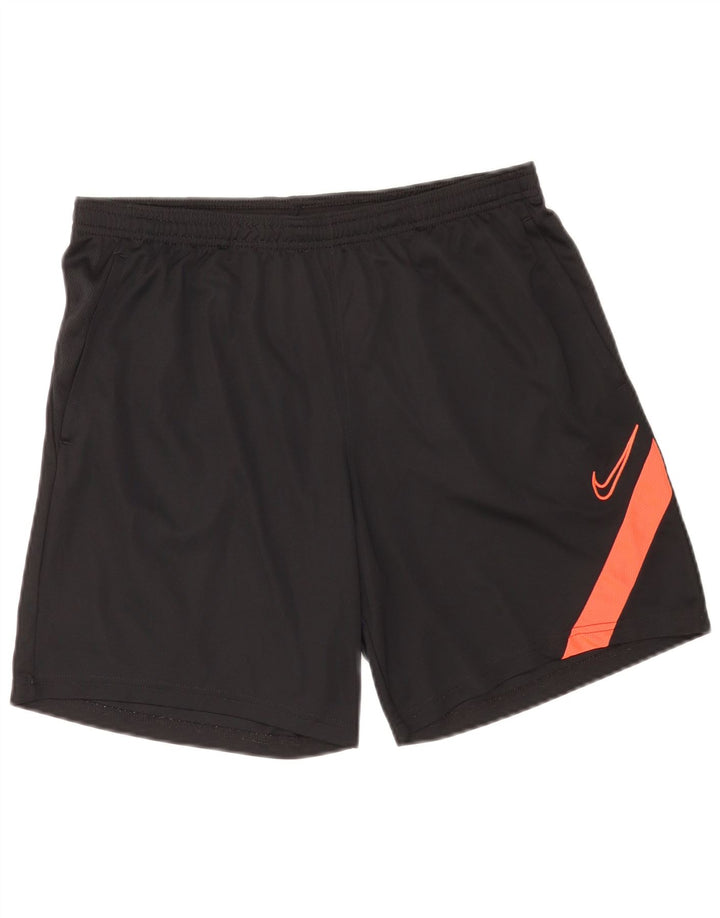 Nike Short de sport Dri Fit pour homme en polyester color block Noir Taille L