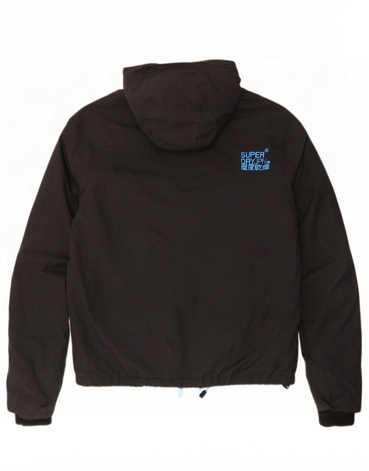 Superdry Veste de pluie à capuche The Windcheater Graphic pour homme UK 38 Medium Noir