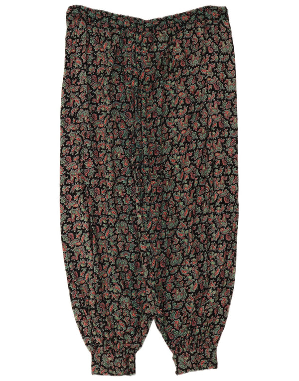 Pantalon Harem Femme Vintage Taille Unique W36 L28 Paisley Multicolore