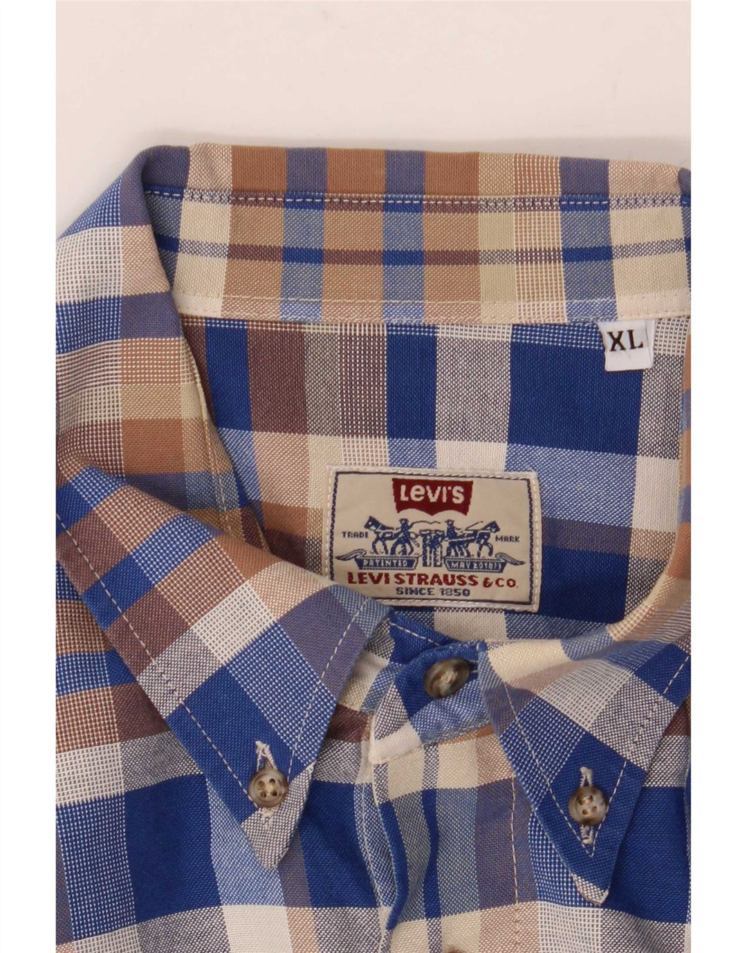 Levi's Chemise XL Homme Bleu Carreaux
