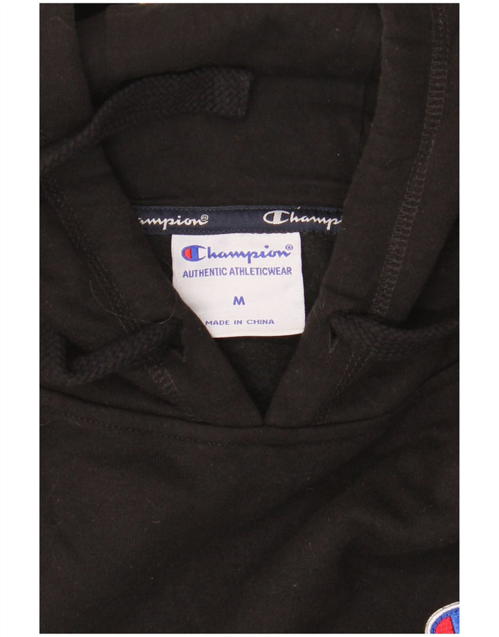 CHAMPION Pull à Capuche Graphique Homme Noir Moyen Coton