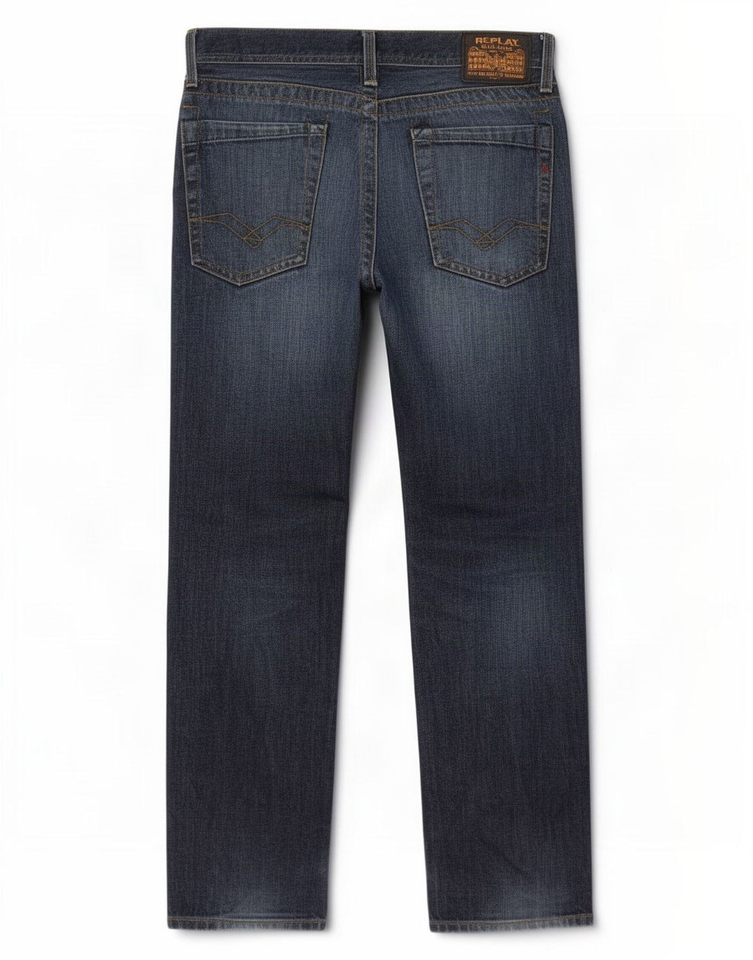 Replay Jean droit homme W32 L30 bleu marine