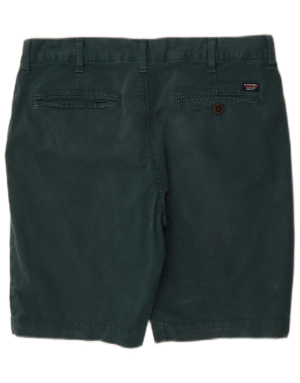 Superdry Short Chino Regular W32 Homme Vert Moyen Coton