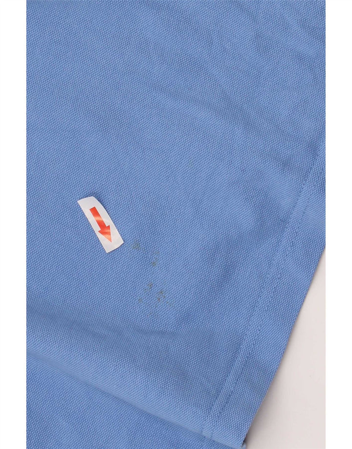 Crew Clothing Polo Homme Coton Rayé Bleu Moyen