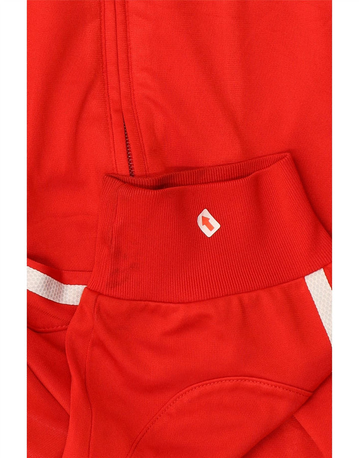 Adidas Veste de survêtement pour homme Large Rouge Colorblock Polyester