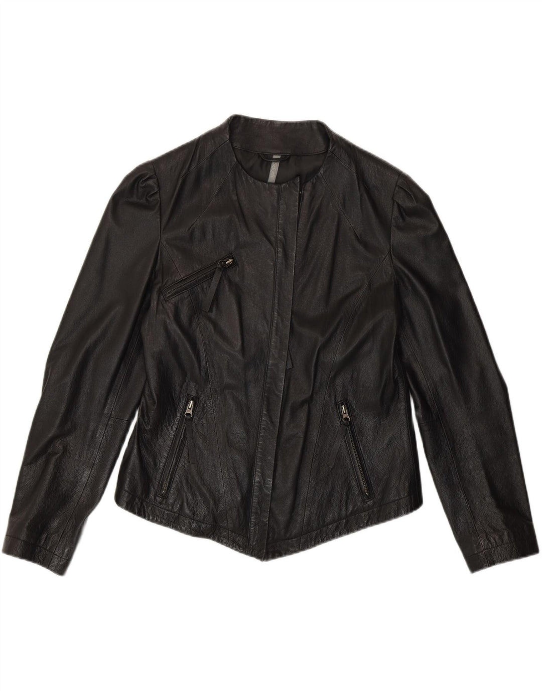 South Veste en cuir pour femme UK 14 Cuir noir moyen