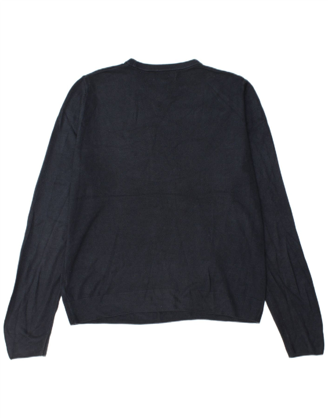 Marks & Spencer Pull col rond pour homme en acrylique bleu marine Taille L